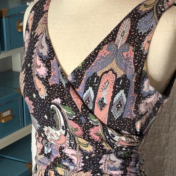 Anthropologie Maeve Leslie Midi Dress Paisley Size Small Sleeveless - Picture 6 of 16